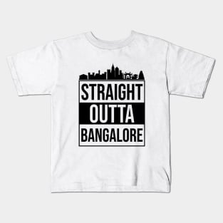 Straight Outta Bangalore Bengaluru India Kids T-Shirt